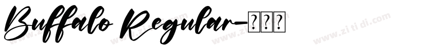 Buffalo Regular字体转换